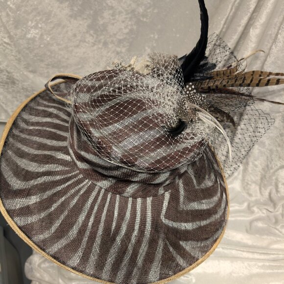 Brown & Gray Derby-Style Hat - Picture 6 of 6